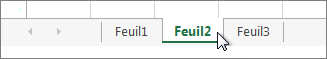 Cliquez avec le bouton droit sur un onglet de feuille pour afficher l’option Sélectionner toutes les feuilles
