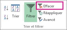 Bouton Effacer un filtre