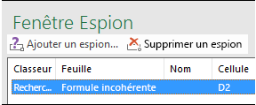 Supprimer un espion