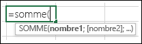 SUM function