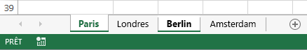 Les onglets Paris et Berlin ont été sélectionnés.