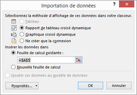 Importer des données