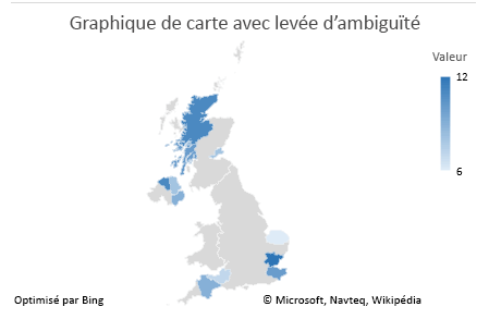 Graphique de carte Excel Graphique de données ambiguïté