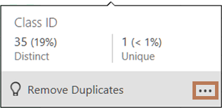 Fenêtre contextuelle du graphique de distribution