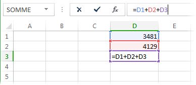Formule qui provoque une référence circulaire dans Excel