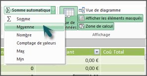 Somme automatique dans PowerPivot