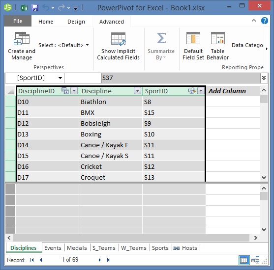 Copie de champs dans PowerPivot