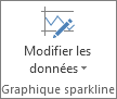 Bouton Modifier les données du groupe Graphiques sparkline