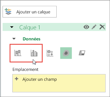Choisissez Empilé ou Groupé