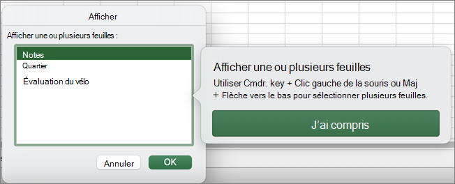 Afficher MacOS.