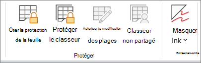 Annuler la protection de la feuille