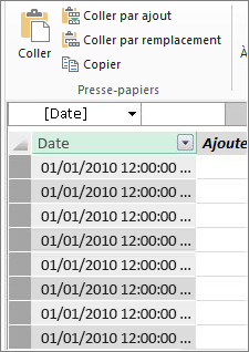 Table de dates dans Power Pivot
