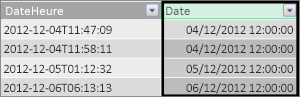 Colonne de date d’une table de faits