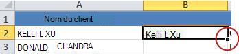 Small black square for filling down the formula