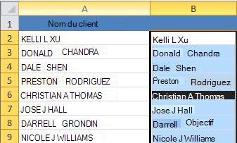 Proper case text in new column (B)