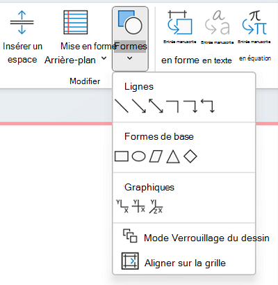 Utiliser la bibliothèque de formes pour dessiner une forme