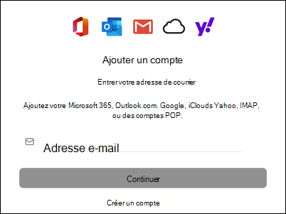 Ajouter un compte à Outlook pour Mac