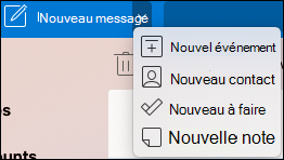 Menu déroulant Nouvel emplacement d’événement.