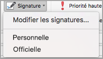 Menu Signature