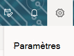 Option de définition dans Outlook sur le web barre d’outils