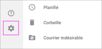 Accéder aux paramètres