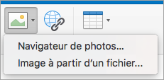 Options d’insertion d’image pour signature