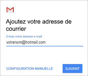 Ajouter votre adresse e-mail