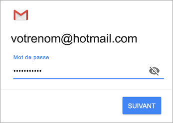 Entrer le mot de passe