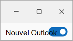 basculement hors de la nouvelle capture d’écran Outlook