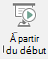 Ce bouton démarre un diaporama à partir de la première diapositive de la présentation.