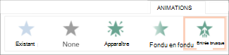 Sélectionner un effet d’animation