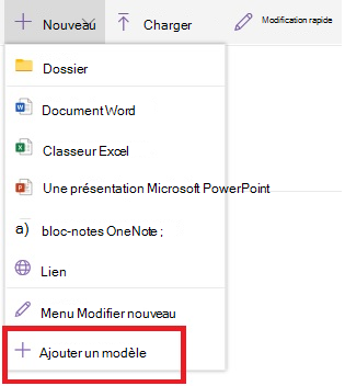 Ajouter un modèle