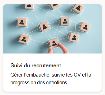 Capture d’écran du suivi de recrutement de modèle de liste