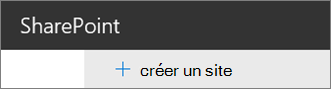 Commande Créer un site