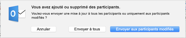 Vous avez ajouté ou supprimé des participants.
