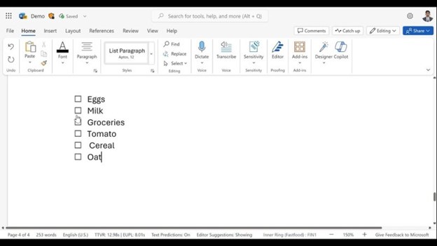 Activer/désactiver une liste de contrôle