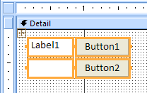 Bouton ajouté dans la disposition de contrôle empilé