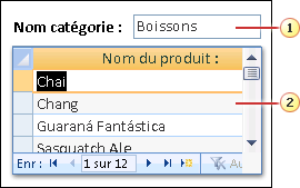 Formulaire contenant un sous-formulaire
