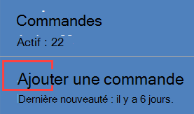 Utilisation d’une étiquette en tant que commande
