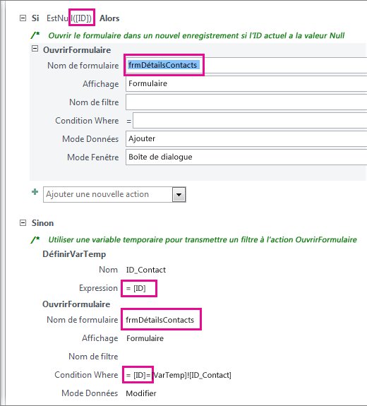 Lier des formulaires | Microsoft Support