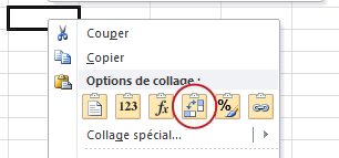 Coller et transposer