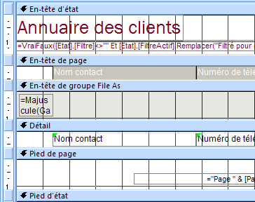 État en mode Création