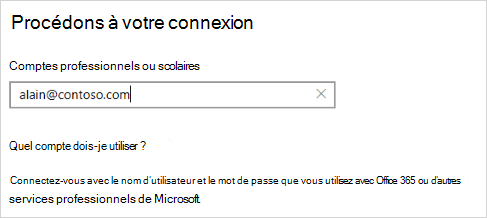 Permet de vous connecter à l’écran