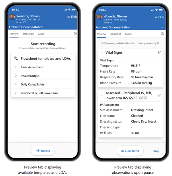 Capture d’écran montrant l’onglet Aperçu avec les modèles et LDA disponibles, les observations et l’évaluation des LDA lors de la pause.