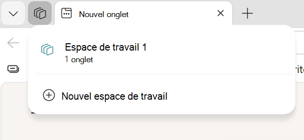 Capture d’écran de l’emplacement où vous pouvez accéder à l’espace de travail.