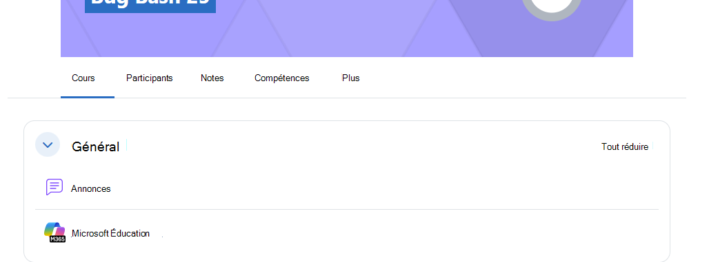 Cliquez sur Moodle Microsoft Éducation