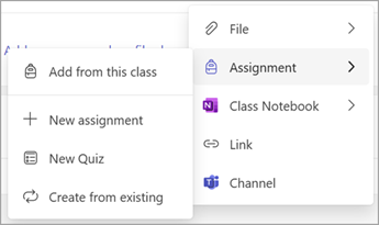 Gérer les ressources de travail de classe dans Microsoft Teams Capture d’écran 2