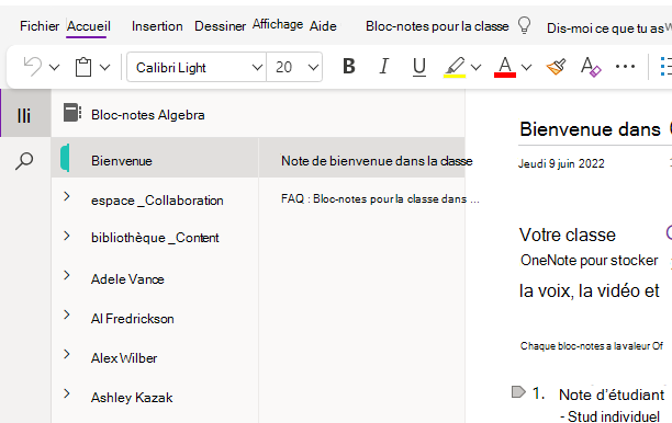 Bienvenue