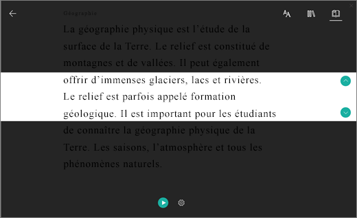 Capture d’écran de l’icône correspondant.