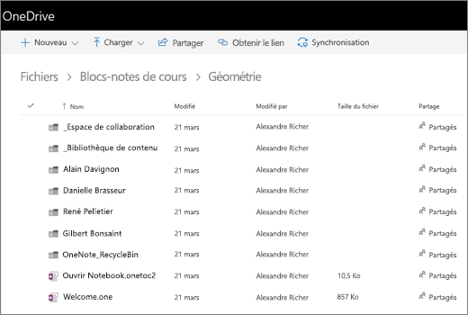 Capture d’écran du bloc-notes ouvert.